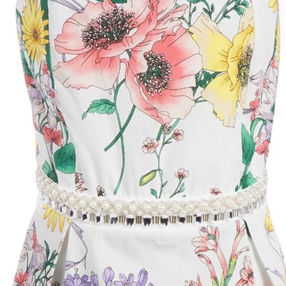 π₯°HP πBig Girls Embellished Floral-Print Dress - Picture 3 of 3